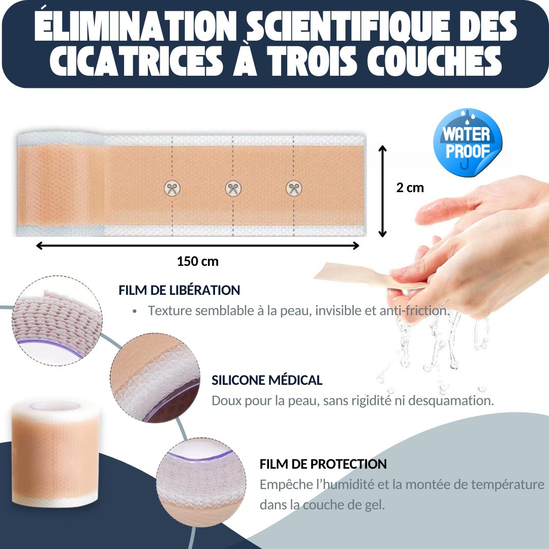 BUST'UP - BANDE SILICONE CICATRISANTE